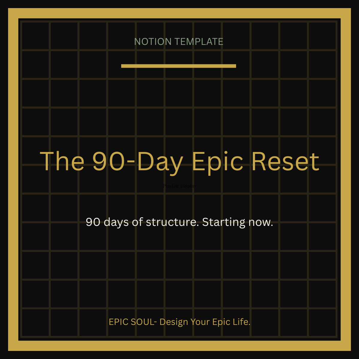 The 90-Day Epic Reset